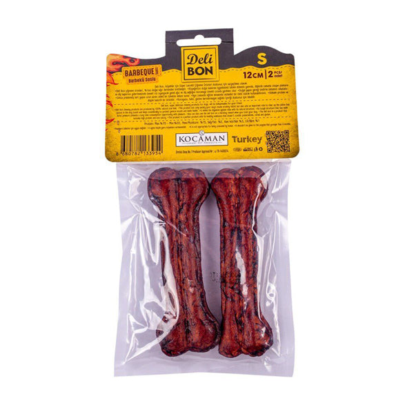 Delibon Deri Pres Barbekü Aromalı Kemik Köpek Ödülü