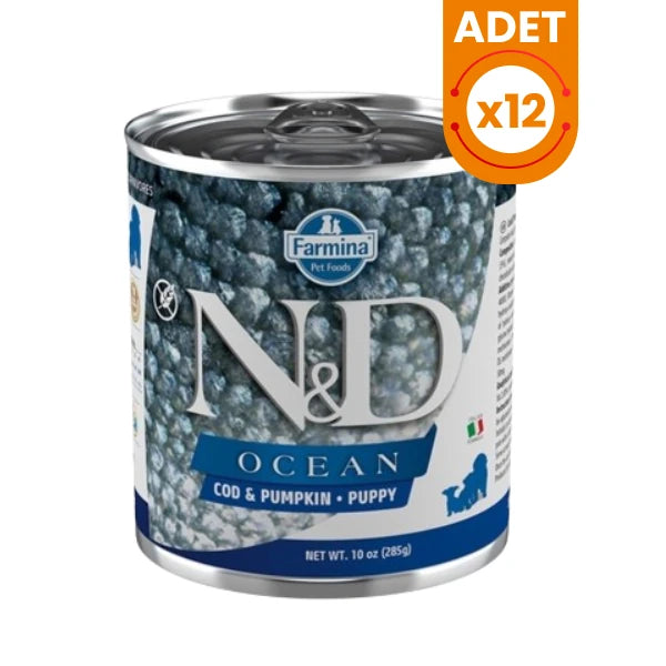 N&D Ocean Morina Balığı ve Balkabaklı Yavru Konserve Yaş Köpek Maması