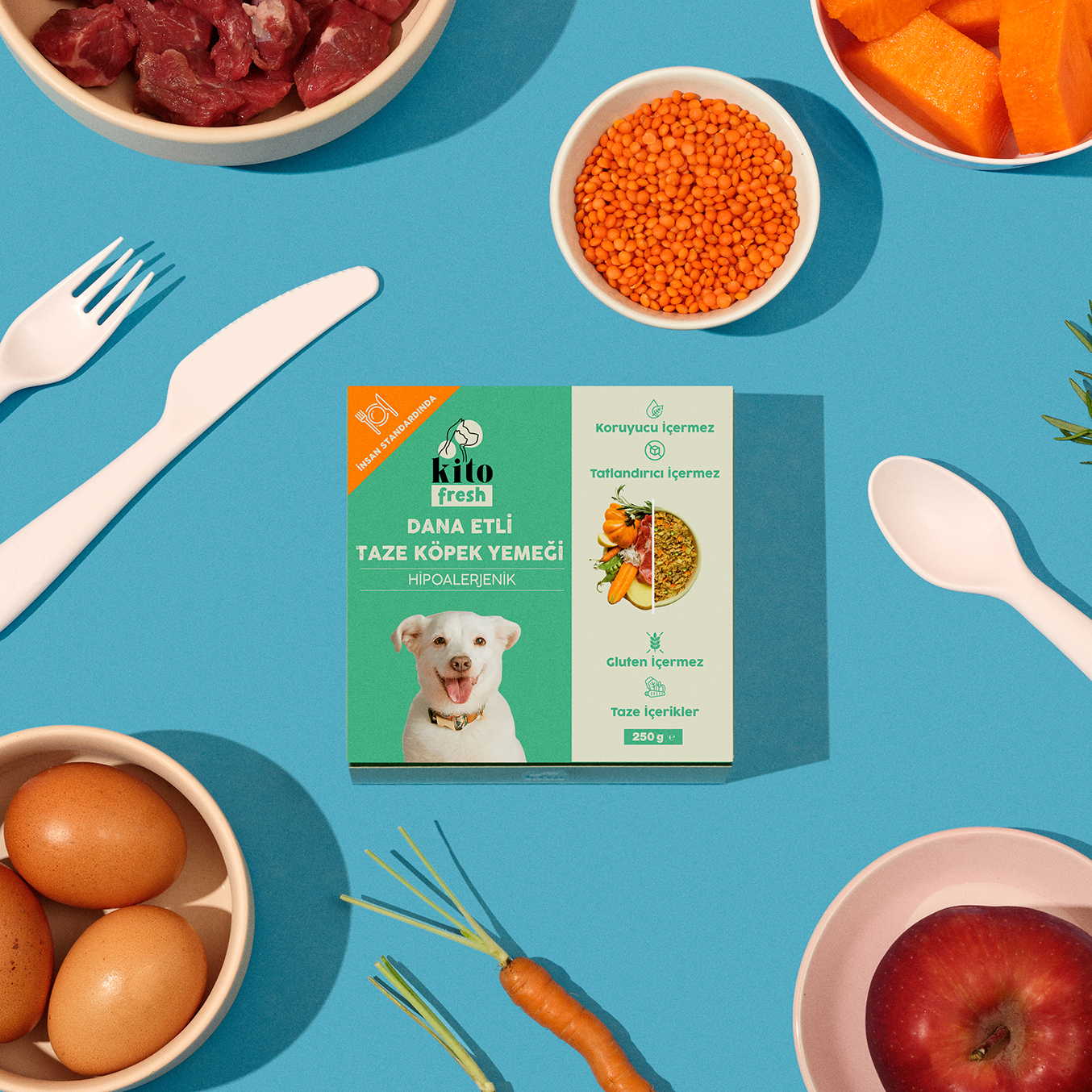 Dana Etli Köpek Yemeği