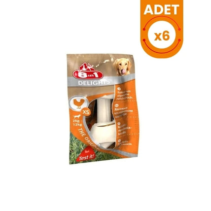 8in1 Delights Tavuk Etli Köpek Ödül Kemiği