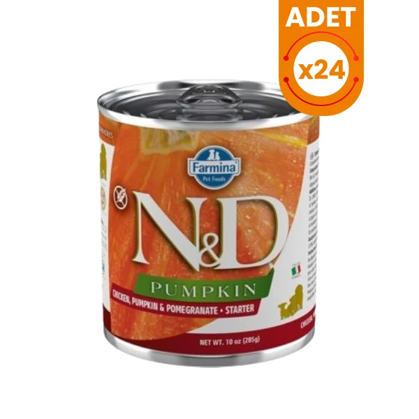N&D Pumpkin Tavuklu ve Narlı Starter Yavru Konserve Yaş Köpek Maması