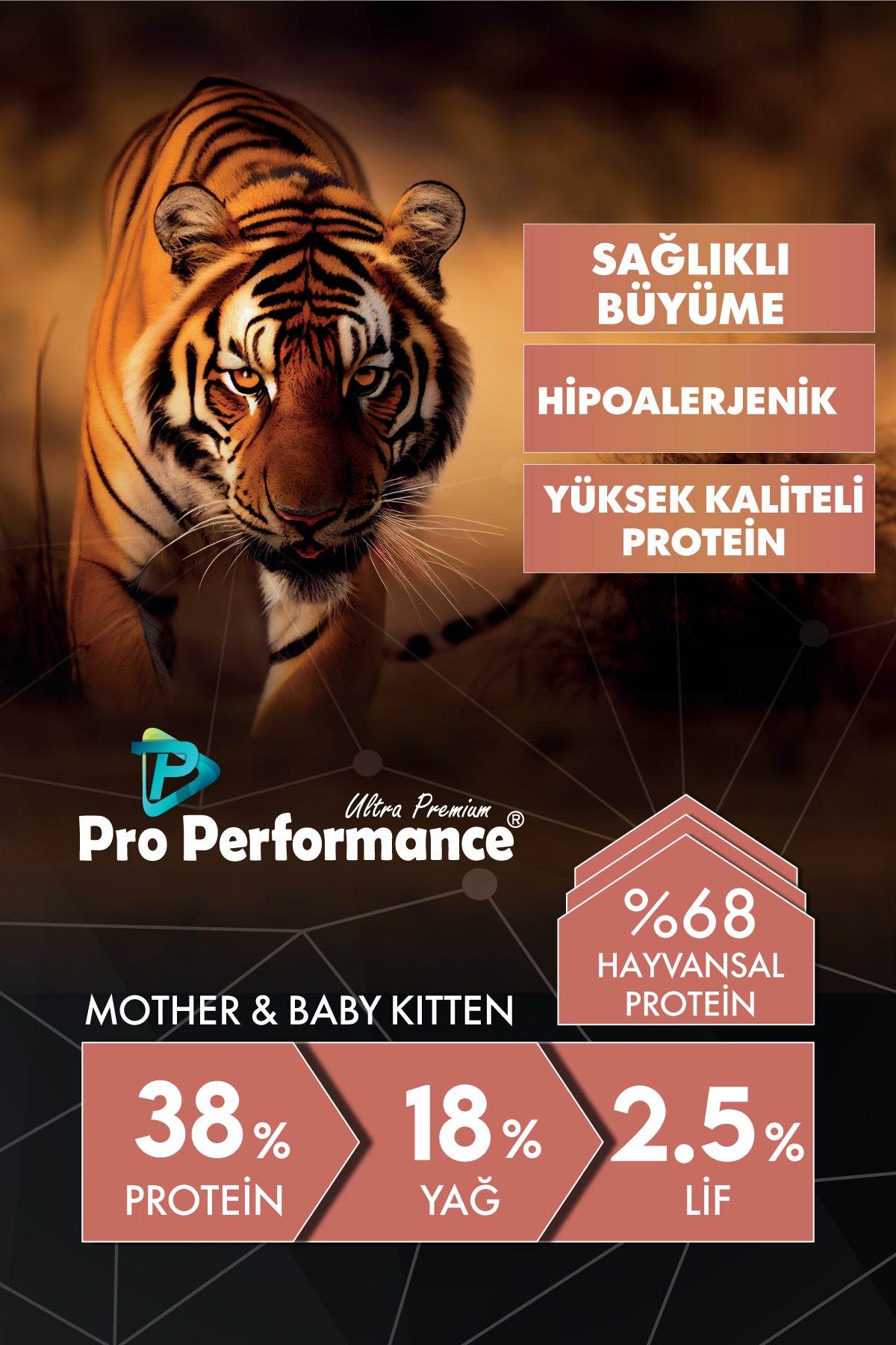 Pro Performance Mother&Baby Somonlu ve Pirinçli Anne ve Yavru Kedi Maması