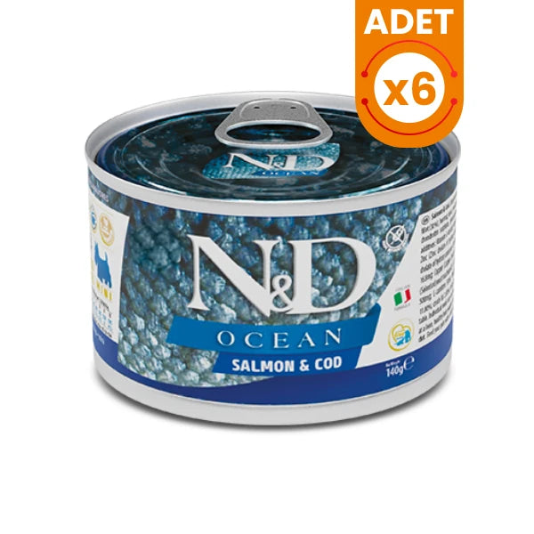 N&D Ocean Somonlu ve Morina Balıklı Mini Irk Konserve Yaş Köpek Maması