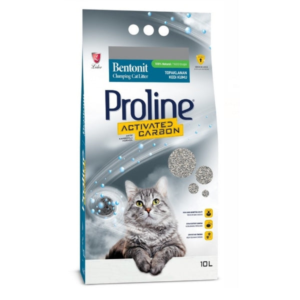 Proline Aktif Karbonlu Topaklanan Doğal Kedi Kumu