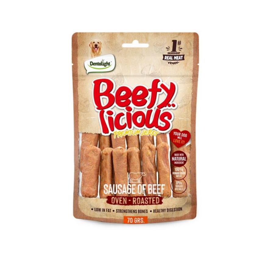 Dentalight Beefy Sausage Sığır Etli Köpek Ödül Sucuğu 70 GR  | SRC: Barcode: 6942133313463