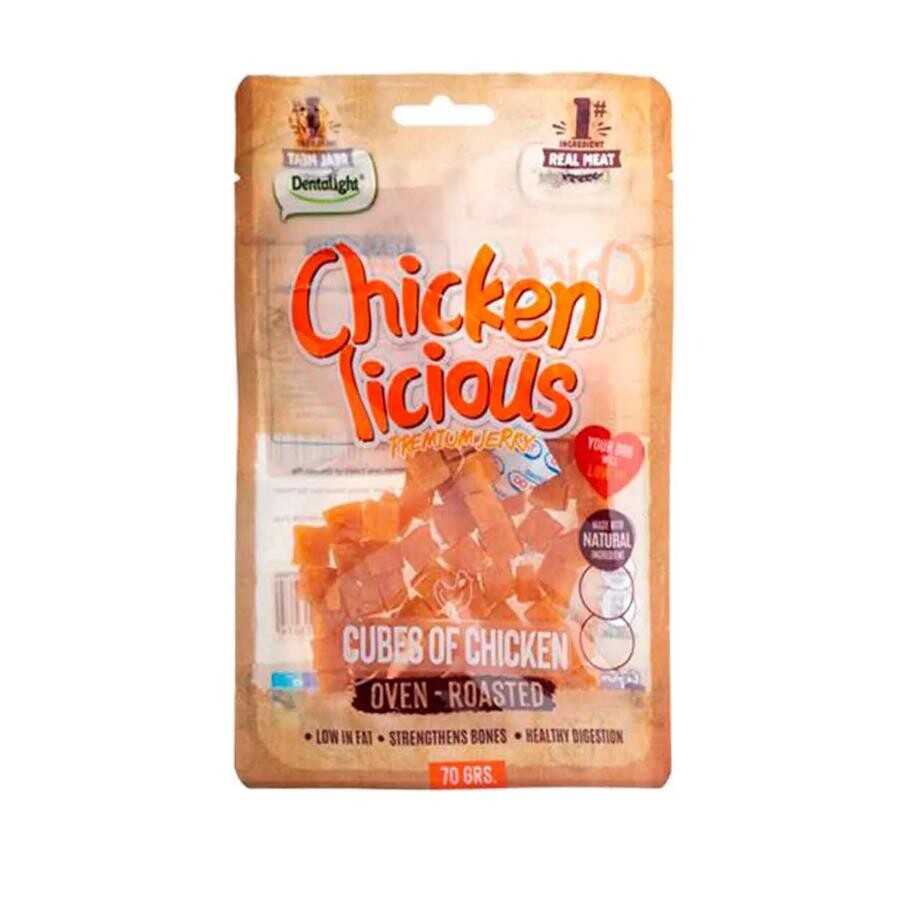 Dentalight Chicken Cube Tavuk Etli Köpek Ödül Küpleri 70 GR  | SRC: Barcode: 6942133313074