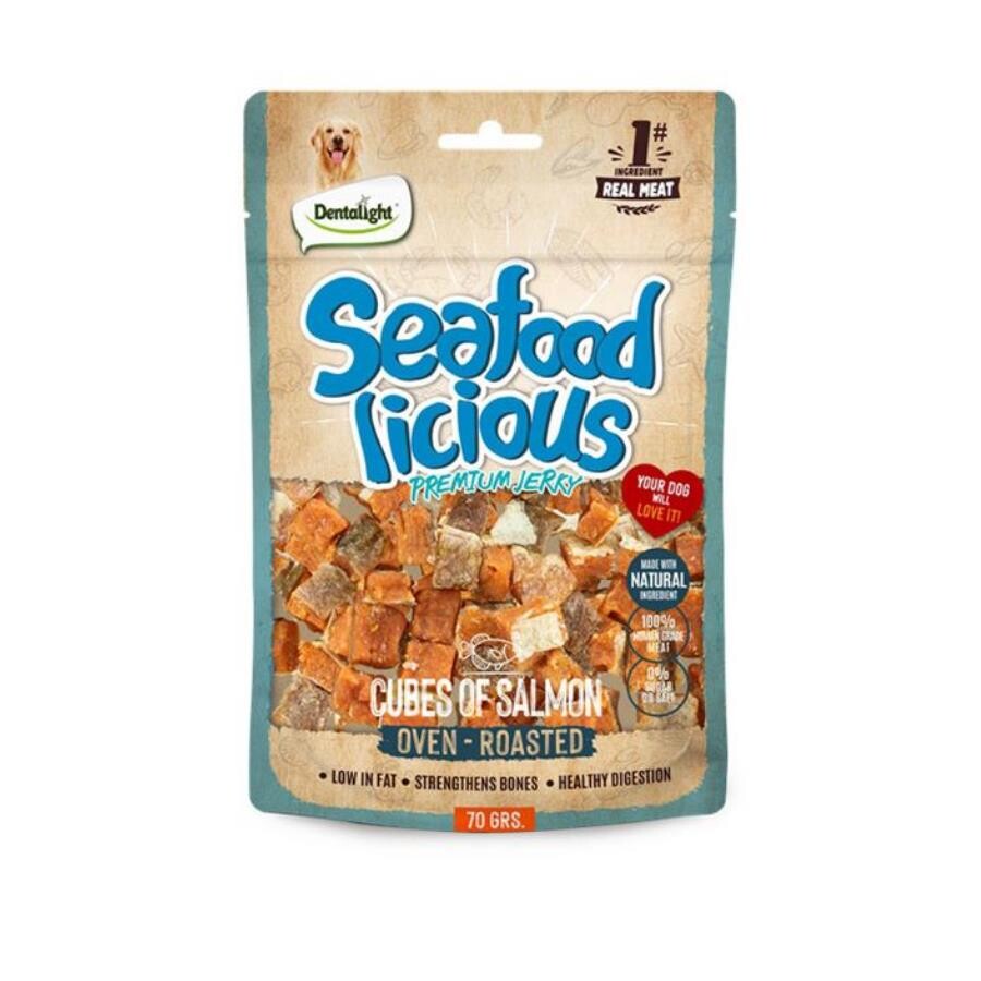 Dentalight Seafood Cube Somon Balıklı Köpek Ödül Küpleri 70 GR  | SRC: Barcode: 6942133313357