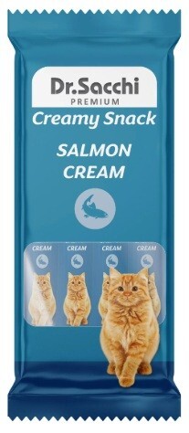 Dr.sacchi Creamy Sıvı Somonlu Kedi Ödülü 4 LÜ  | SRC: Barcode: 8690286595332