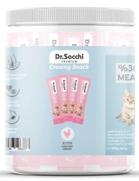 Dr.sacchi Creamy Sıvı Tavuklu Yavru Kedi Ödülü 30 ADET  | SRC: Barcode: 8690286596377