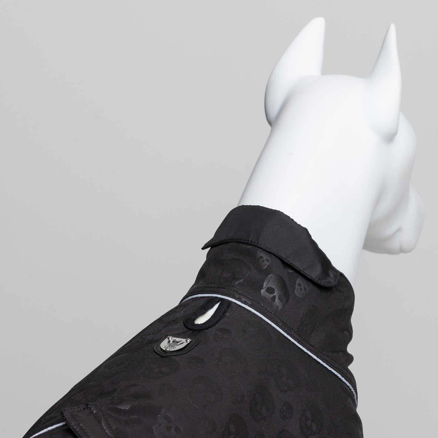 Lindo Dogs Softshell Black Skull Köpek Yağmurluğu