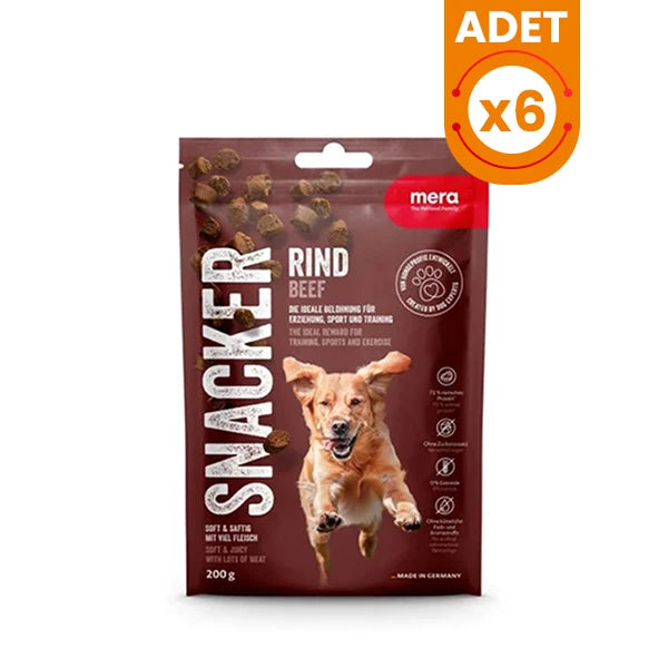 Mera Snacker Sığır Etli Yumuşak Köpek Ödülü Maması