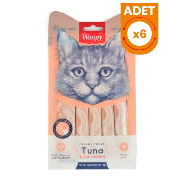 Wanpy Ton Balığı ve Somonlu Sıvı Kedi Ödül Maması
