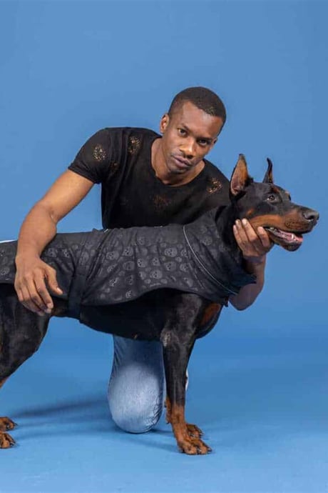 Lindo Dogs Softshell Black Skull Köpek Yağmurluğu