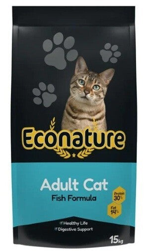 Econature Plus Balıklı Yetişkin Kedi Maması Bonus Paket 13.5 KG + 1.5 KG  | SRC: Barcode: 8681612751447