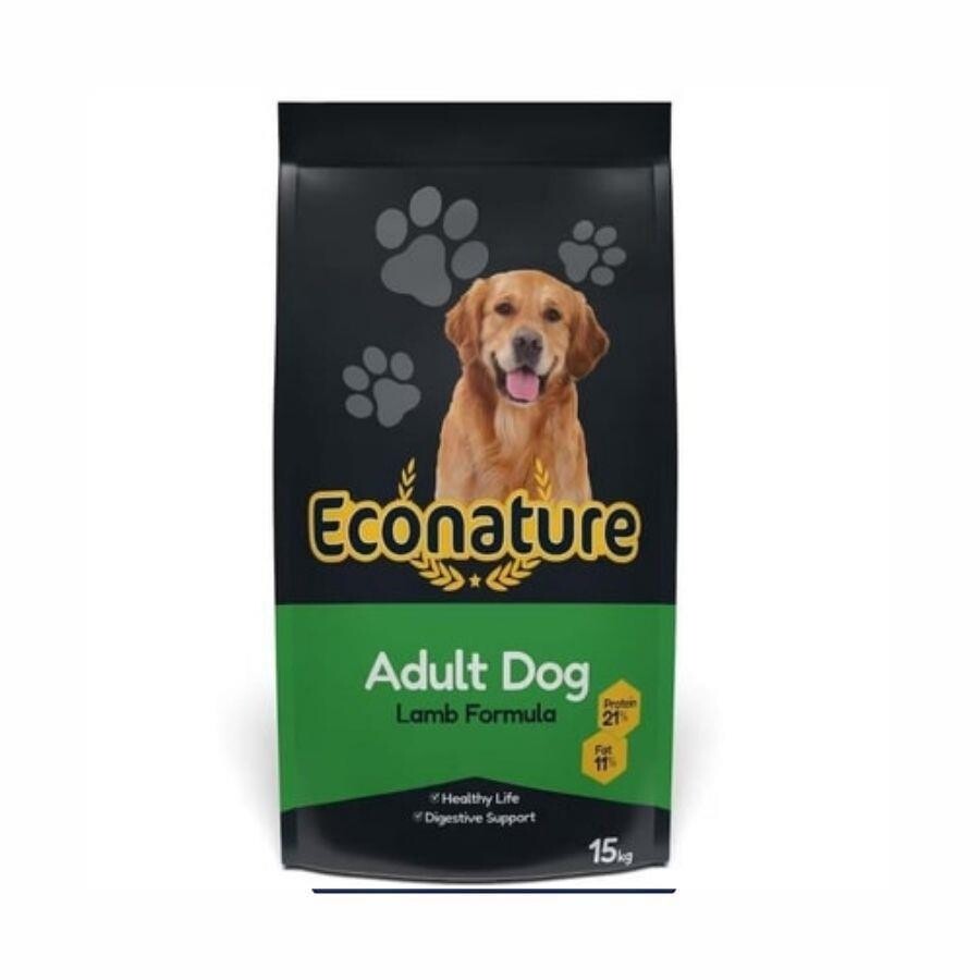 Econature Plus Kuzu Etli Yetişkin Köpek Maması Bonus Paket 13 KG + 2 KG  | SRC: Barcode: 8681612751430