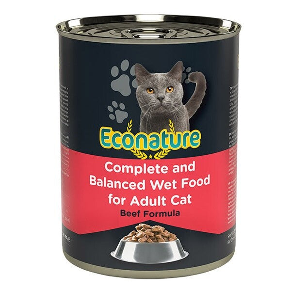 Econature Sığır Etli Yetişkin Kedi Konservesi 400 GR  | SRC: Barcode: 8681612750969