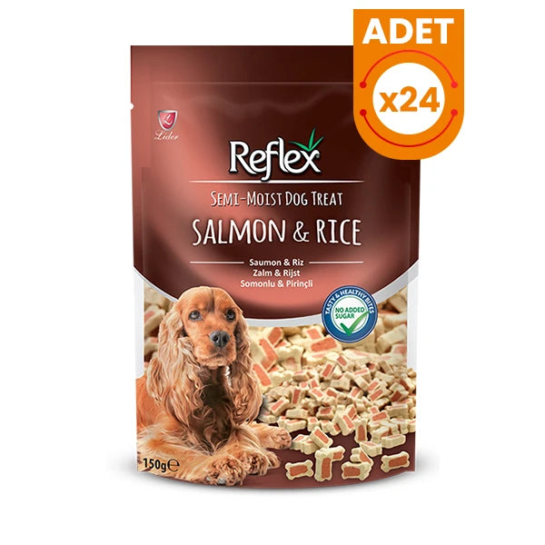 Reflex Semi Moist Somon ve Pirinç Kalpli Köpek Ödül Maması