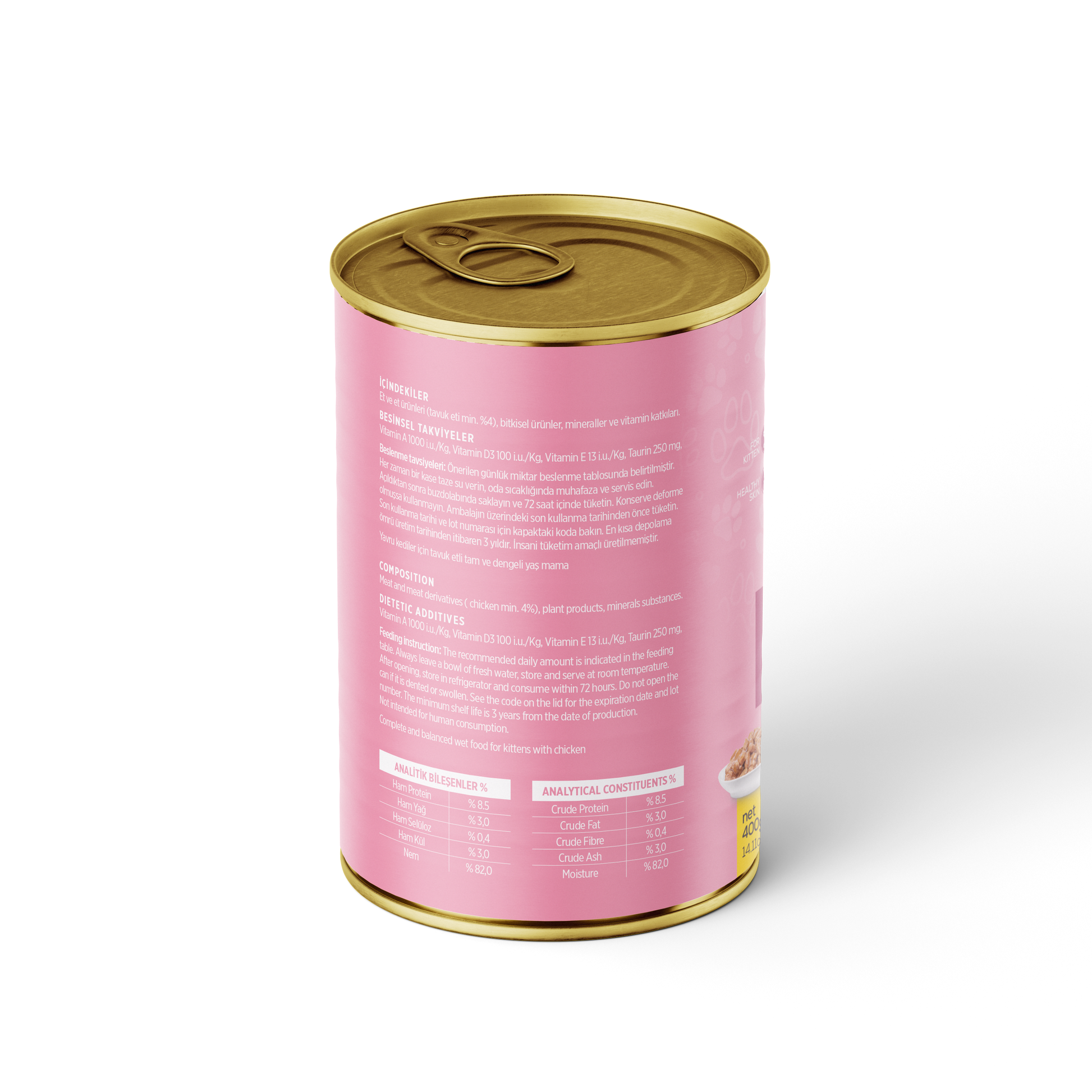 PetzzCats Tavuk Etli Yavru Kedi Konservesi