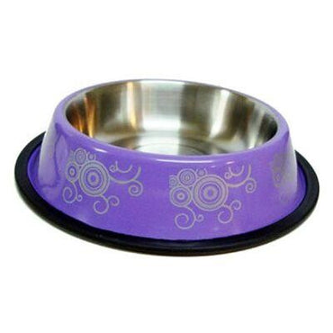 Euro Dog Desenli Kedi Ve Köpek Çelik Mama Kabı 16 Oz 15 CM  | SRC: Barcode: 8699004241698