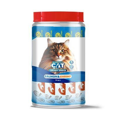 Eurogold Cat Sıvı Kedi Ödülü Somonlu Ve Karidesli 30X15 GR  | SRC: Barcode: 8681144151708