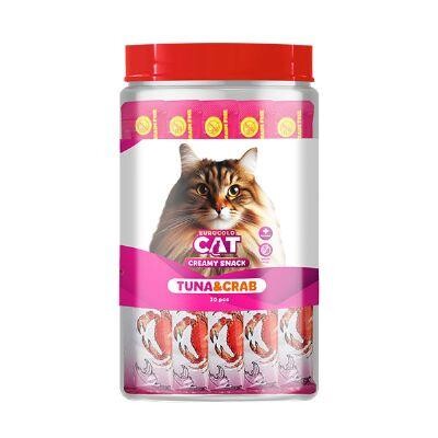 Eurogold Cat Sıvı Kedi Ödülü Ton Balığı Ve Yengeçli 30X15 GR  | SRC: Barcode: 8681144151722