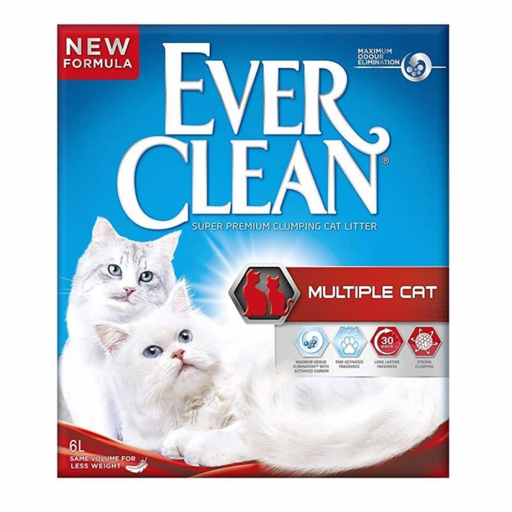 Ever Clean Multiple Cat İnce Topaklaşan Bentonit Kedi Kumu 6 LT  | SRC: Barcode: 5060255492277