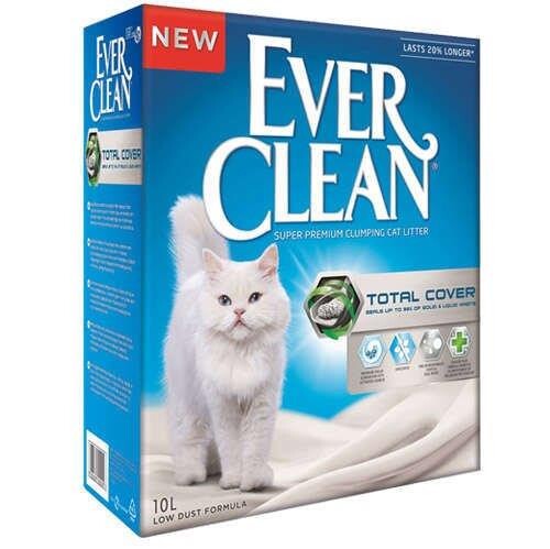 Ever Clean Total Cover Koku Önleyici İnce Taneli Topaklanan Kedi Kumu 10 LT  | SRC: Barcode: 5060412213080