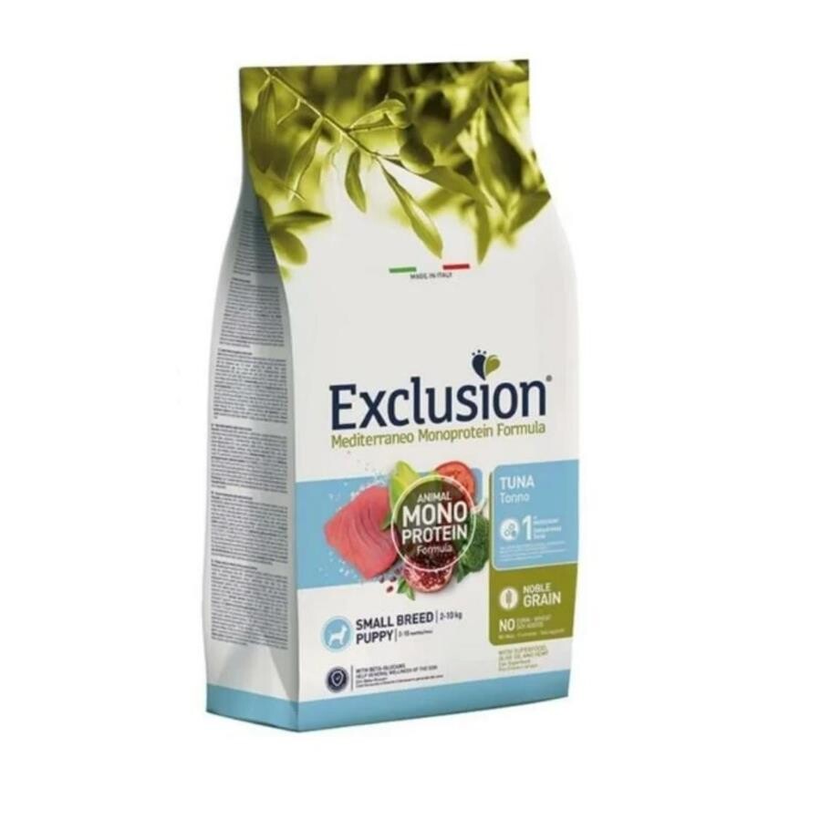 Exclusion Monoprotein Düşük Tahıllı Ton Balıklı Ve Narlı Küçük Irk Yavru Köpek Maması 2 KG  | SRC: Barcode: 8011259002891