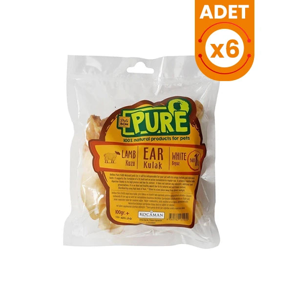 Delibon Kurutulmuş Kuzu Kulak Köpek Ödül Maması