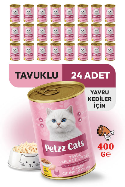 PetzzCats Tavuk Etli Yavru Kedi Konservesi