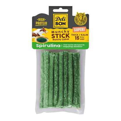 Delibon Süper Munchy Çubuk Spirulinalı Köpek Çiğneme Kemiği
