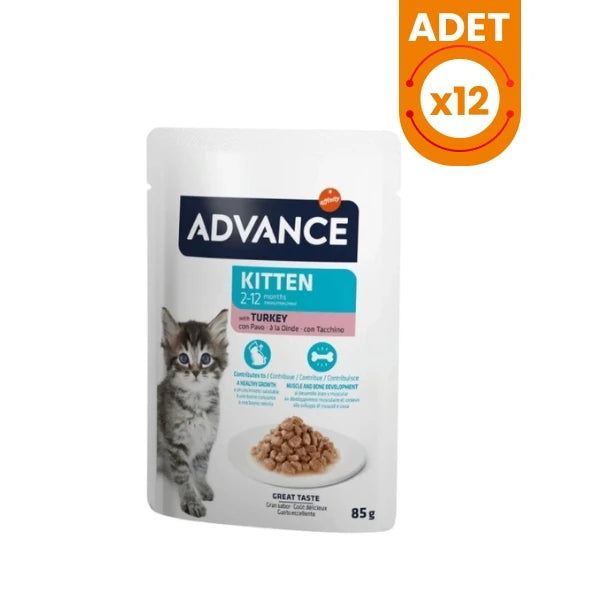 Advance Hindi Etli Pouch Konserve Yavru Kedi Maması
