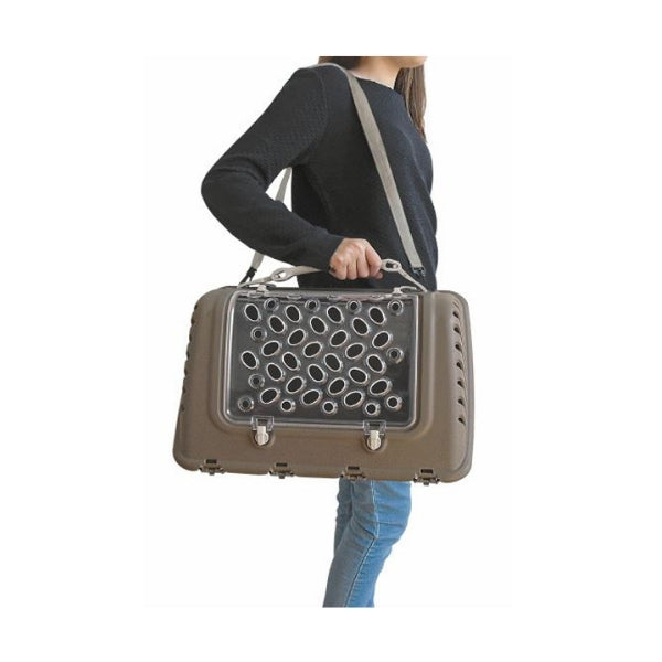 Mps P-Bag Omuz Askılı Şeffaf Kapılı Kedi ve Küçük Irk Köpek Taşıma Çantası