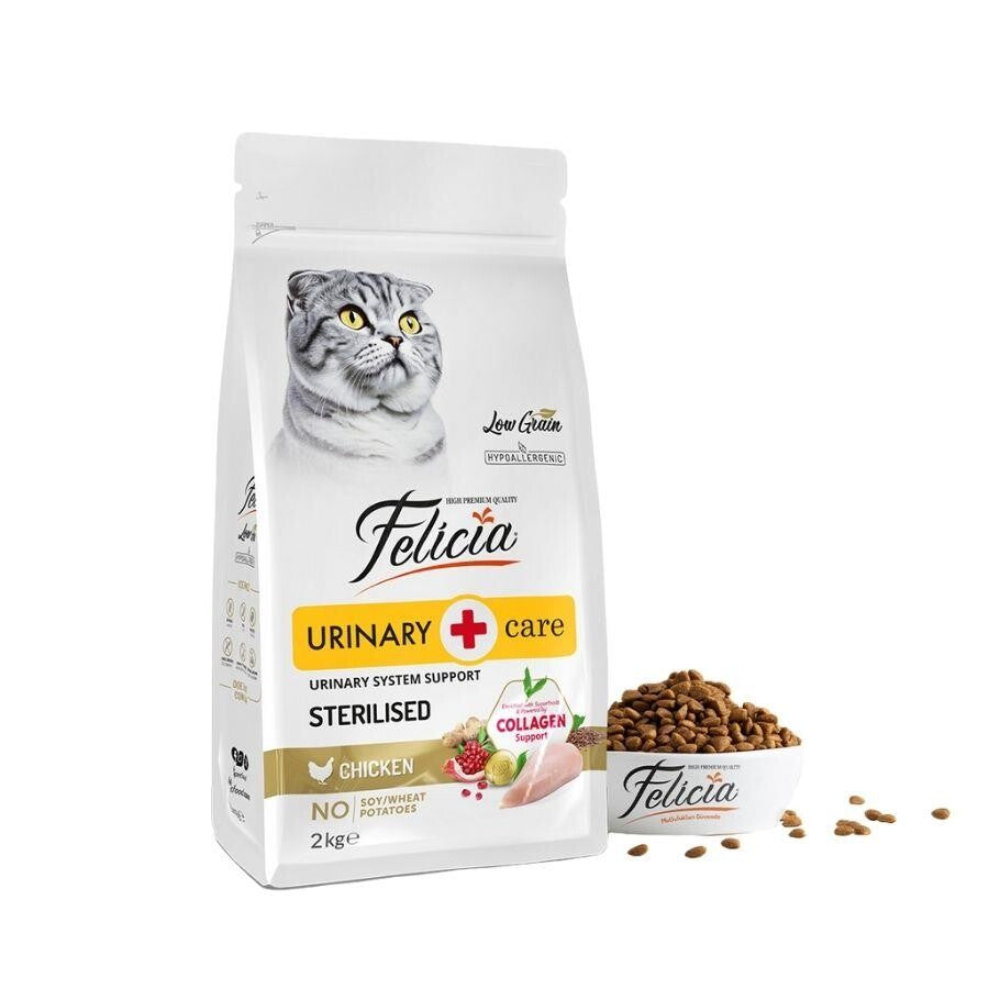 Felicia Düşük Tahıllı Tavuklu Hypoallergenic Kısırlaştırılmış Yetişkin Kedi Maması 2 KG  | SRC: Barcode: 8681299606641