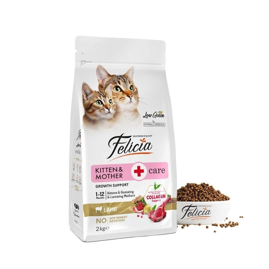 Felicia Kuzu Etli Düşük Tahıllı Yavru Ve Hamile Kedi Maması 2 KG  | SRC: Barcode: 8681299606689
