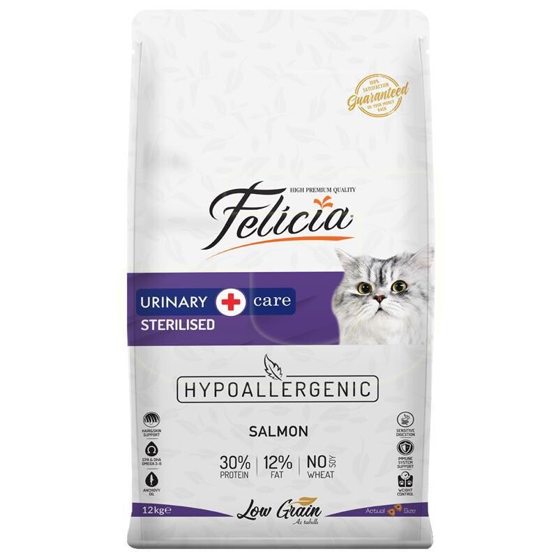 Felicia Light Somonlu Düşük Tahıllı Kısırlaştırılmış Kedi Maması 12 KG  | SRC: Barcode: 8681299601332