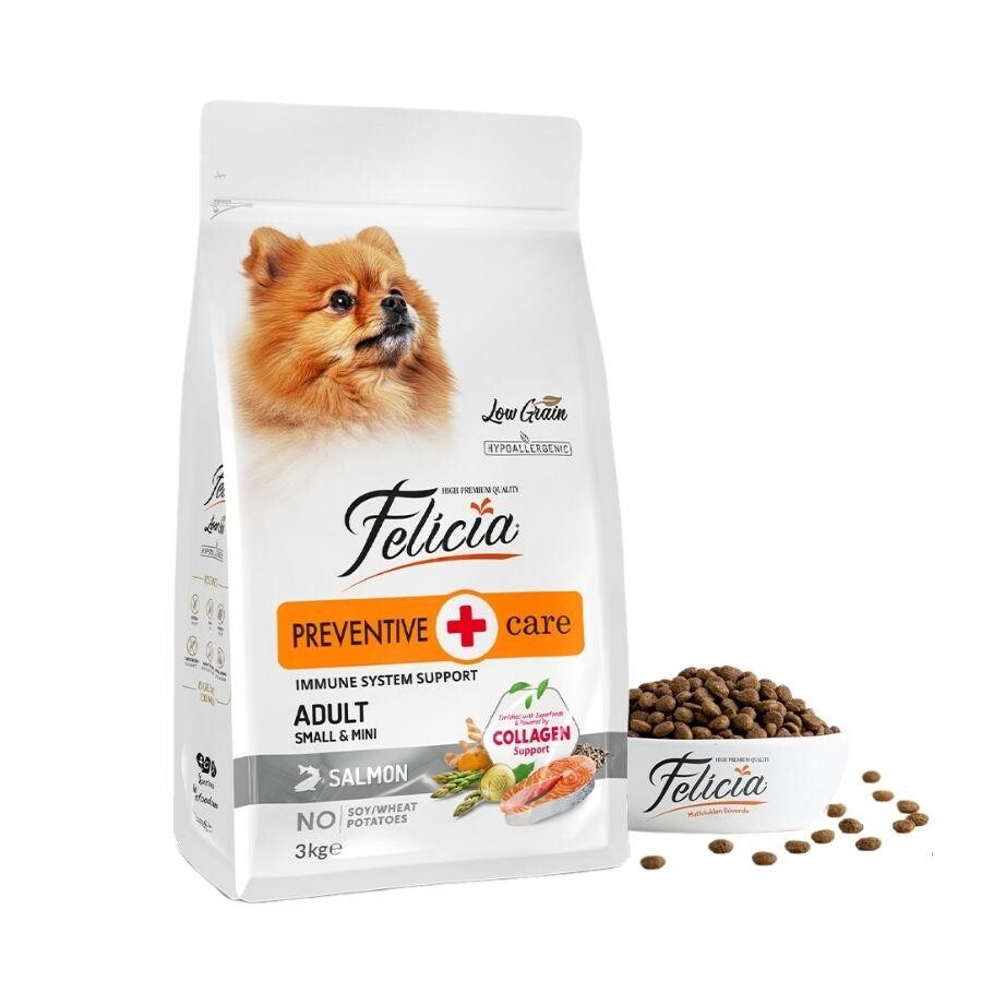 Felicia Mini Somonlu Düşük Tahıllı Hipoalerjenik Köpek Maması 3 KG  | SRC: Barcode: 8681299606610