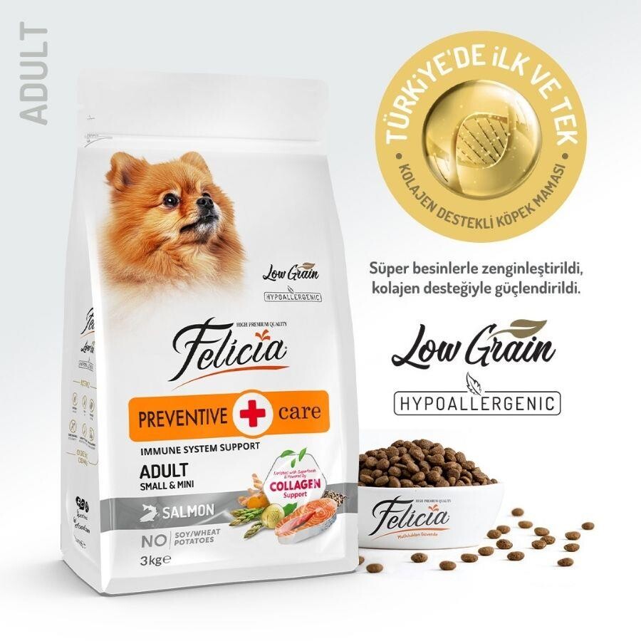 Felicia Mini Somonlu Düşük Tahıllı Hipoalerjenik Köpek Maması 3 KG  | SRC: Barcode: 8681299606610
