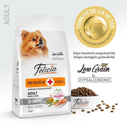 Felicia Mini Somonlu Düşük Tahıllı Hipoalerjenik Köpek Maması 3 KG  | SRC: Barcode: 8681299606610