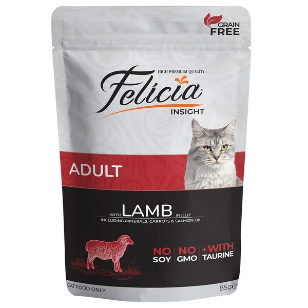 Felicia Pouch Kuzulu Tahılsız Yetişkin Kedi Konservesi 85 GR TEKLI  | SRC: Barcode: 8682631200077