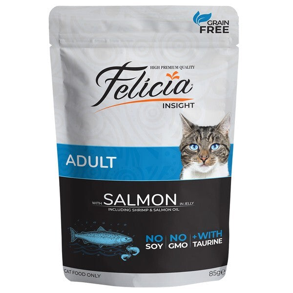 Felicia Pouch Somonlu Tahılsız Yetişkin Kedi Konservesi 85 GR TEKLI  | SRC: Barcode: 8682631200060
