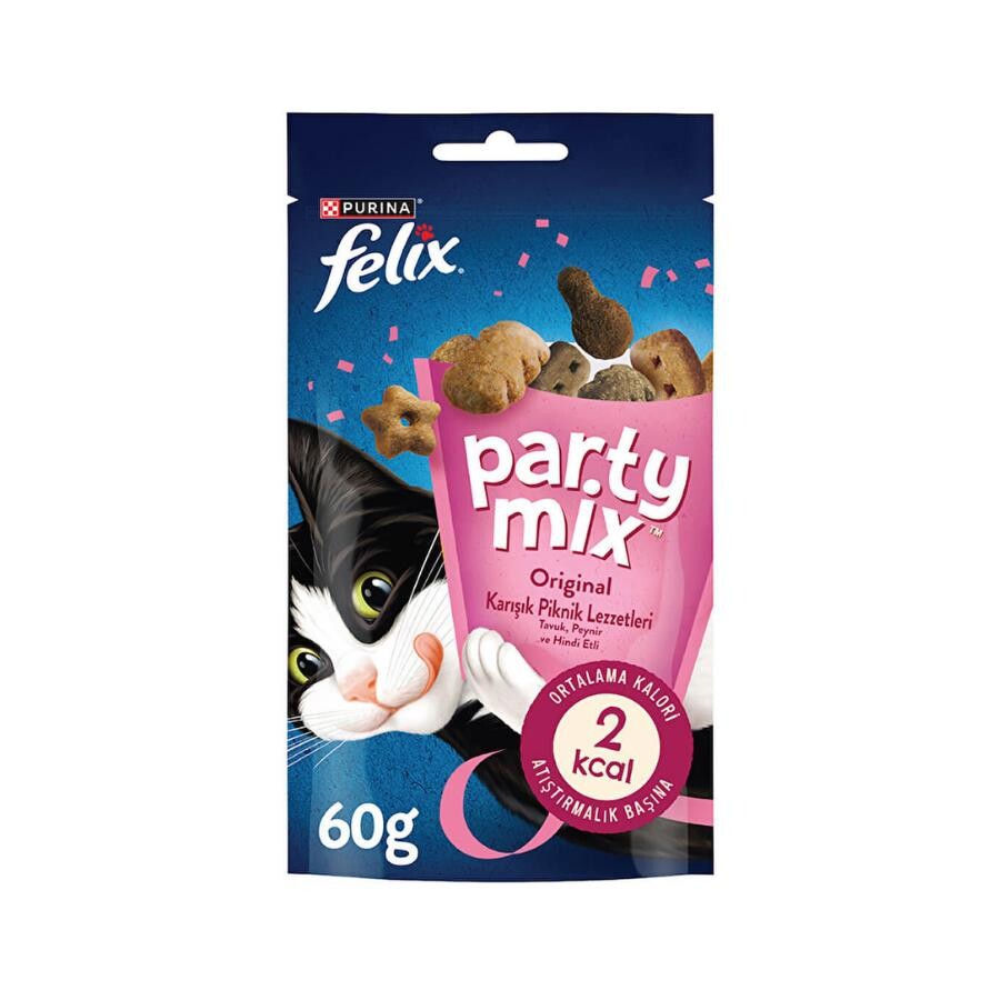 Felix Party Mix Karışık Piknik Lezzetleri Kedi Ödül Maması 60 GR  | SRC: Barcode: 8445291996151