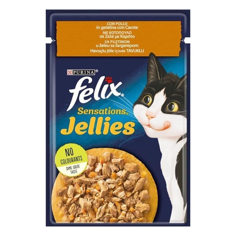 Felix Sensation Tavuk & Havuçlu Kedi Yaş Mama 85 GR  | SRC: Barcode: 7613287484611