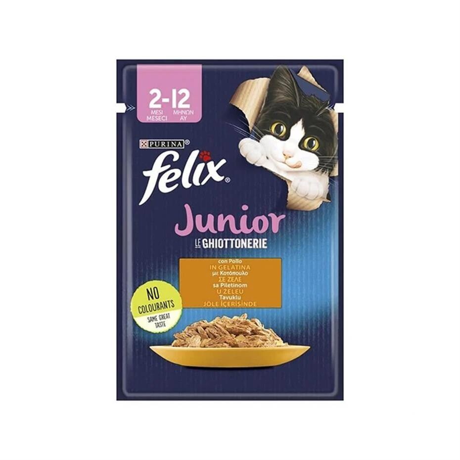 Felix Tavuk Etli Yavru Kedi Konservesi 85 GR TEKLI  | SRC: Barcode: 7613287491084