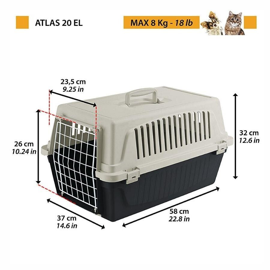 Ferplast Atlas 20 Kedi Ve Köpekler Için Taşıma Çantası 37X58X32 CM MAVI  | SRC: Barcode: 8010690139425