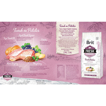 Brit Fresh Puppy Tavuk ve Patatesli Yavru Köpek Maması