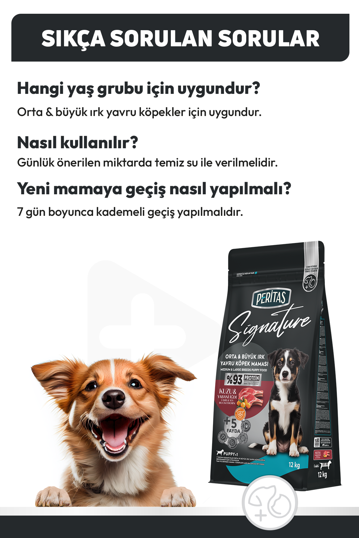 Signature Kuzulu Orta ve Büyük Irk Yavru Köpek Maması