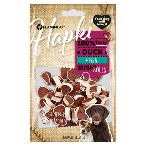 Flamingo Hapki Glutensiz Ördek Ve Balıklı Köpek Ödülü 85 GR  | SRC: Barcode: 5400585146844