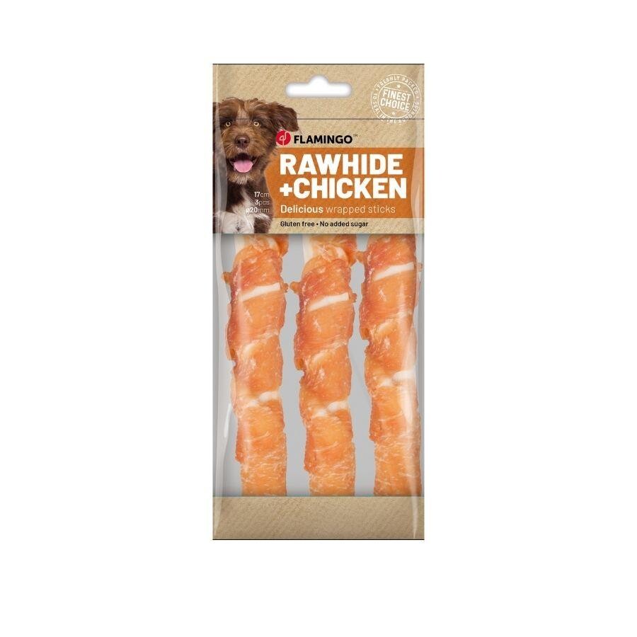Flamingo Rhide Tavuk Eti Sargılı Burgu Köpek Ödül Maması 155 GR 17 CM 3'LÜ  | SRC: Barcode: 5411290267458