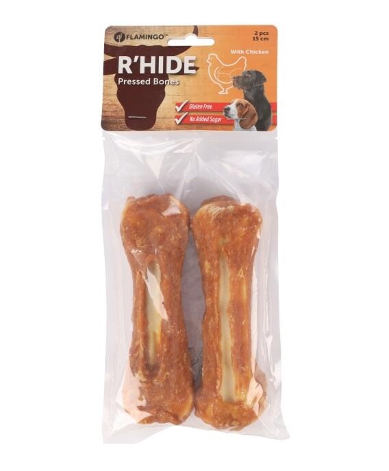 Flamingo Rhide Tavuk Sargılı Kemik Köpek Ödül Maması 220 GR 15 CM 2'LI  | SRC: Barcode: 5415245567907
